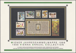 UNO Wien Jahressammelmappe 1988, Gestempelt - Altri & Non Classificati