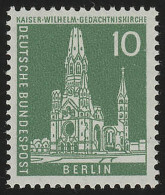 144xw Glatt Stadtbilder Kaiser-Wilhelm-Gedächtniskirche 10 Pf ** - Unused Stamps