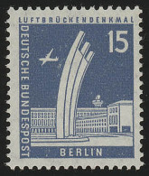 145wv Geriffelt Stadtbilder Luftbrückendenkmal 15 Pf ** - Unused Stamps
