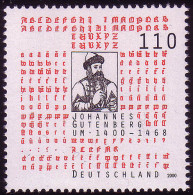 2098 Johannes Gutenberg ** - Ungebraucht