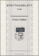 ETB 10/1983 Franz Kafka, Schriftsteller - 1981-1990