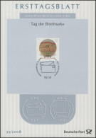 ETB 33/2008 Tag Der Briefmarke, Schätze Der Philatelie, Eilwagen In Ohrdruf - 2001-2010