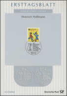 ETB 21/2009 Heinrich Hoffmann, Schriftsteller, Struwwelpeter - 2001-2010
