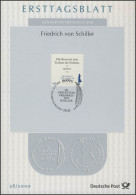 ETB 38/2009 Friedich Von Schiller, Dichter - 2001-2010