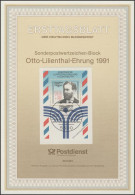 ETB 28/1991 Block: LILIENTHAL - 1991-2000