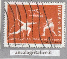 USATI ITALIA 2006 - Ref.1026 "CAMPIONATI DI SCHERMA" 1 Val. - - 2001-10: Usados