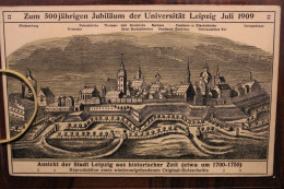 Ak CPA 500 Jährigen Jubiläum Der Universität Leipzig Juli 1909 Nach England Angleterre UK - Leipzig
