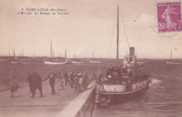 56 PORT LOUIS. RIANTEC  LORIENT     L'Arrivée Du Bateau De Lorient    TB PLAN 1926     RARE - Port Louis