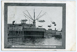 ITALIAN EXHIBITION EARLS COURT, 1904 : SIR HIRAM MAXIM'S FLYING MACHINE / POSTMARK / RAMSGATE, PARAGON HOTEL (WOOD) - Exhibitions