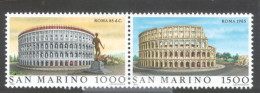 San Marino 1985 Famous Cities Roma MNH ** Se-tenant Pair - Monumenti