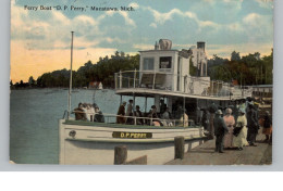 BINNENSCHIFFE - LAKE MACATAWA, Ferry Boat D.P. Perry, 1913 - Transbordadores