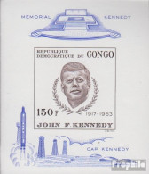 Kongo (Kinshasa) Block9 (kompl.Ausg.) Postfrisch 1966 John F. Kennedy - Neufs