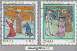 USATI ITALIA 2006 - Ref.1027 "SANT I. DI LOYOLA E SAN F. SAVERIO" Serie Di 2 Val. - - 2001-10: Oblitérés