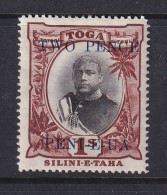 Tonga: 1923/24   Pictorial - Surcharge  SG67   2d On 1/-  MH - Tonga (...-1970)