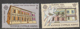 Chypre Europa 1990 N° 746/ 747 ** Ets Postaux - 1990