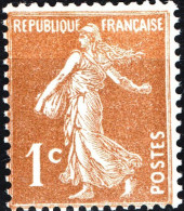 FRANCIA, FRANCE, TIPO “SEMEUSE”, 1 C., 1933, FRANCOBOLLI USATI Yt:FR 277A, Mi:FR 267, Scott:FR 156 - 1906-38 Semeuse Camée
