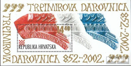 Kroatien Block20 (kompl.Ausg.) Postfrisch 2002 Wort Kroate - Croatia