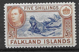 Falkland TOP STAMP Mnh ** Good Blue Colour 900 Euros 1938 - Falklandinseln