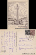 Ansichtskarte Darmstadt Künstler AK Ludwigsäule 1947 - Darmstadt