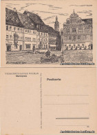 Ansichtskarte Weimar Marktplatz - Künstler AK 1925 - Weimar