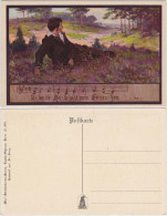 Ansichtskarte  Ilsenheim: Über Die Heide Geht Mein Gedenken 1916 - Muziek
