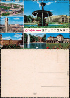 Stuttgart Liederhalle, Rathaus, Neues Schloss, Staatstheater, Schloss  U 1972 - Stuttgart
