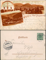 Bad Harzburg 3 Bild Litho: Bismarckstein, Actienhotel, Panorama 1899  - Bad Harzburg