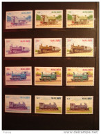 MALAWI - SERIE TIMBRES TRAIN - 1987 - EPREUVES D'ESSAI PASSAGE COULEUR - Colour Color Trials Trial Proof Rare - Trains