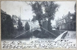 BRUGGE BRUGES Quai Des Ménétriers PK CP Animée Postée En 1906 - Brugge