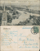 Rathenow Zeppelin über Den Ort Mit Industrie Im Hintergrund 1909 - Rathenow