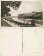 Ansichtskarte Pillnitz Elbdampfer - Elbe, Elbinsel 1932  - Pillnitz