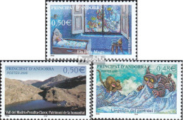 Andorra - Französische Post 625,626,627 (kompl.Ausg.) Postfrisch 2005 Dreikönigsfest, Welterbe, Sagen - Ongebruikt