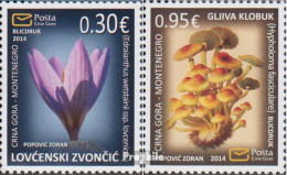 Montenegro 347-348 (kompl.Ausg.) Postfrisch 2014 Flora - Montenegro