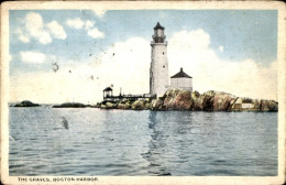 CPA Boston Massachusetts USA, The Graves, Hafen, Leuchtturm - Autres & Non Classés