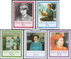 Papua-Neuguinea 520-524 (kompl.Ausg.) Postfrisch 1986 Elisabeth II. - Papoea-Nieuw-Guinea