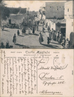 Biskra بسكرة Biskira La Rue Des Ouled Nails Postcard Algeria Algerien 1913 - Non Classés