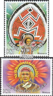 Papua-Neuguinea 319-320 (kompl.Ausg.) Postfrisch 1977 Kopfschmuck - Papua New Guinea