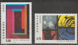Danemark Europa 1993 N° 1055/ 1056 ** Art Contemporain - 1993