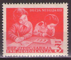 Yugoslavia 1951 - Children's Week - Mi 643 - MNH**VF - Unused Stamps