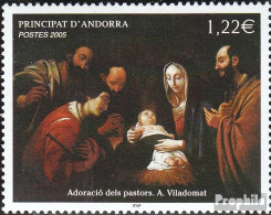 Andorra - Französische Post 640 (kompl.Ausg.) Postfrisch 2005 Weihnachten - Libretti