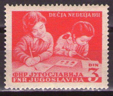 Yugoslavia 1951 - Children's Week - Mi 643 - MNH**VF - Unused Stamps