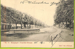 Af2356 - ECUADOR - Vintage Postcard - Guayaquil - Avenida Olmedo - 1908 - Equateur