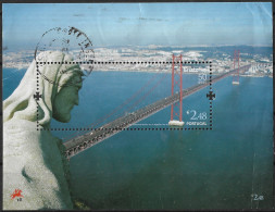 Portugal – 2009 Cristo Rei Shrine Used Souvenir Sheet - Gebraucht