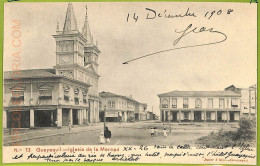 Af2361 - ECUADOR - Vintage Postcard - Guayaquil - Iglesia De La Merced - 1908 - Ecuador