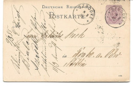 CARTE POSTALE 1885 AVEC CACHET DE SZRODKE - Cartes Postales