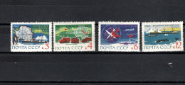 USSR Russia 1963 Space, Antarctic Set Of 4 MNH - Russie & URSS