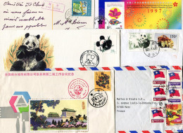 CHINE - Lot De 6 Lettres - Lots & Serien