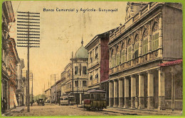 Af2369 - ECUADOR - Vintage Postcard - Guayaquil -Banco Comercial Y Agricola-1908 - Equateur