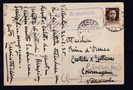 Italy 1935 Postal Photo Card 30c Hotel Acguabella 16092 - Other & Unclassified