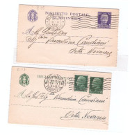 1931 IMPERIALE - 2  BIGLIETTO POSTALE CENT 25 + 50 - VIAGGIATI - Stamped Stationery